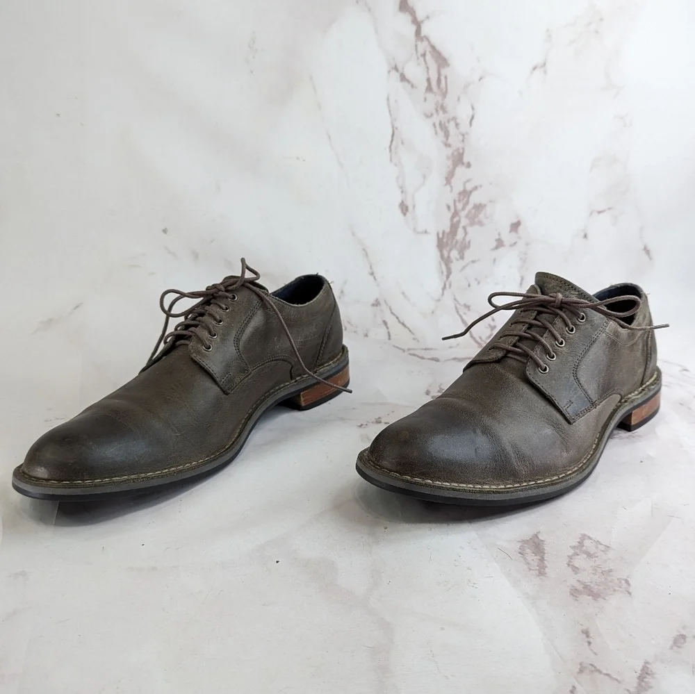 Cole Haan Shoe Men 10.5 M Oxford Brown Wingtip Dress Centre Street Rustic C11652